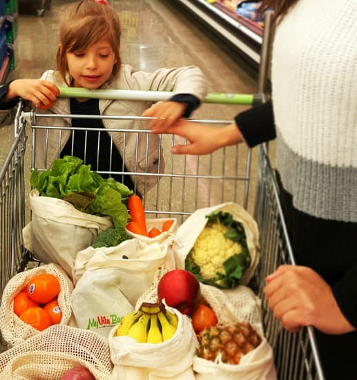 Supermarket discount produce bags